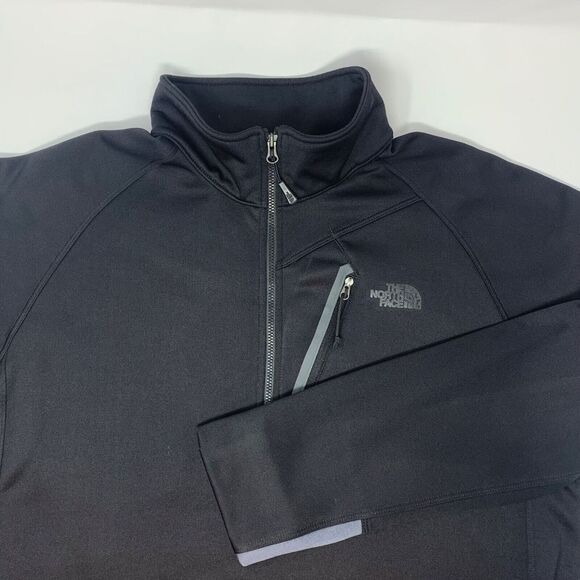 The North Face Men's‎ Pullover Sweatshirt 1/4 Zip Black Size Large - Picture 1 of 9